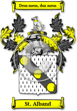 St. Alband Family Crest Download (jpg) Legacy Series - 150 DPI
